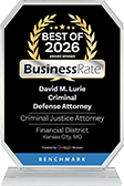 Best Of 2026 Award Winner | Businessrate | David M. Lurie Criminal Defense Attorney | Criminal Justice Attorney | Financial District Kansas City, Mo